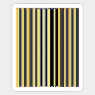 Yellow and black stripe pattern Sticker